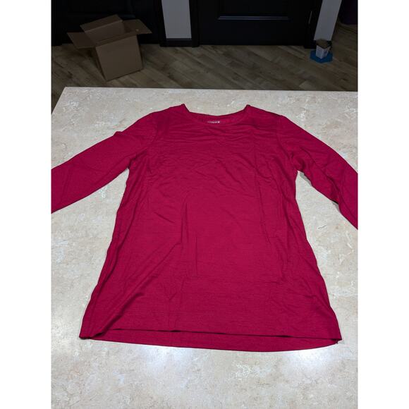 Chicos Red Long Sleeve Top - Picture 4 of 4